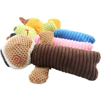 HKM-258003 Soft Interactive Squeaky Dog Chew Toys Set for Aggressive Chewers