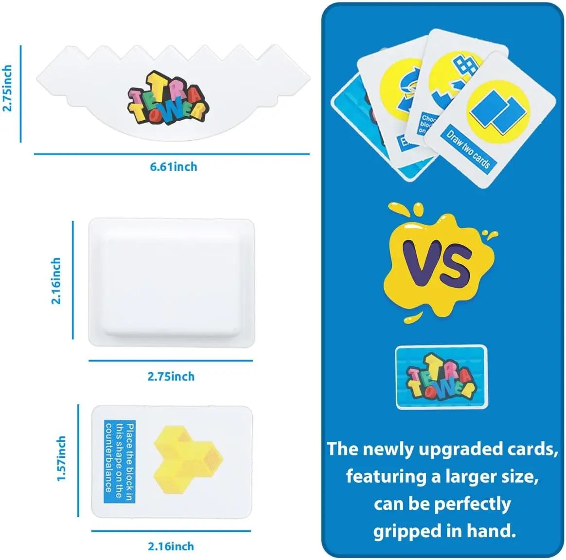 KTX-438419 64-Piece Tetra Tower Balance Stacking Blocks Game for Family Fun and Travel