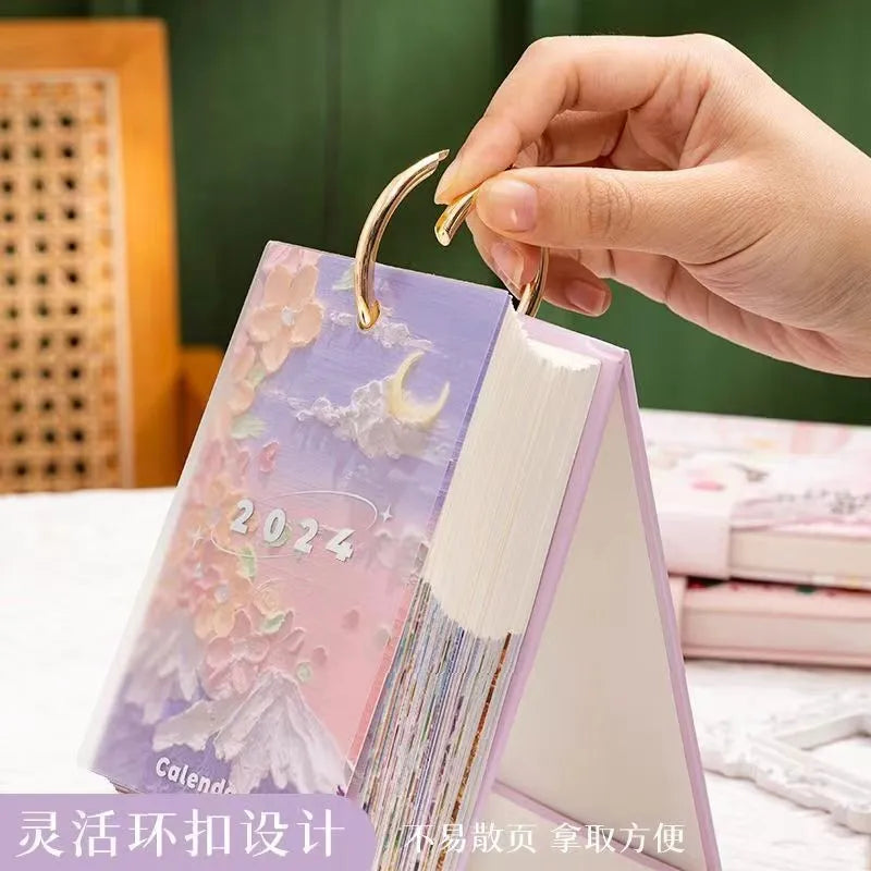 KTX-638483 Custom Full Colour Monthly Executive Wall Desk Calendar 2024 with Logo Printing