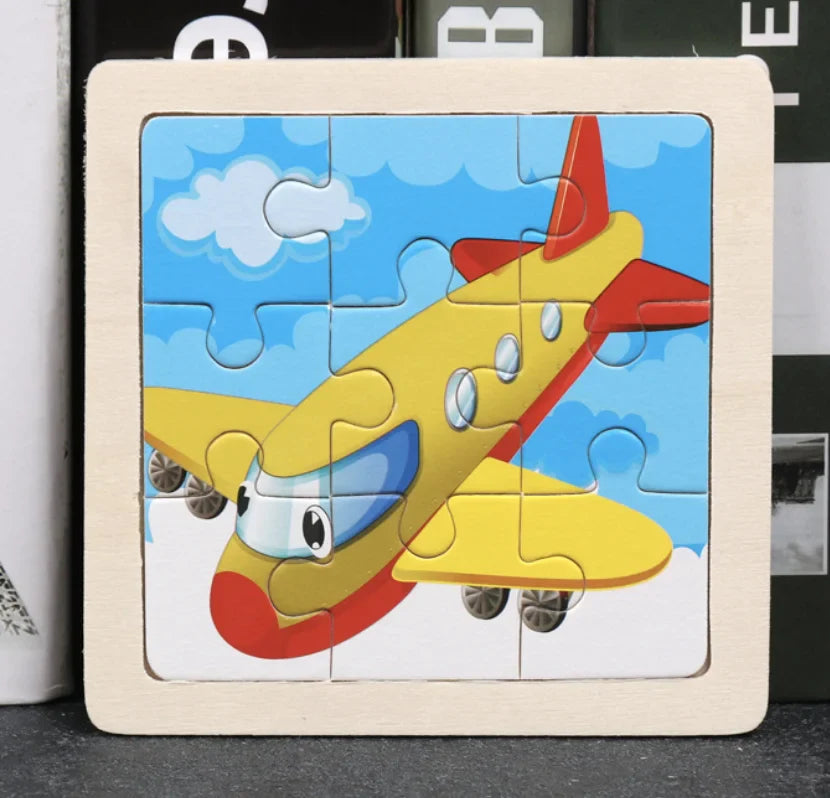 KTX-777619 Wooden Animal Puzzle Toy for Toddlers Age 1-3 - Educational and Interactive Learning Game