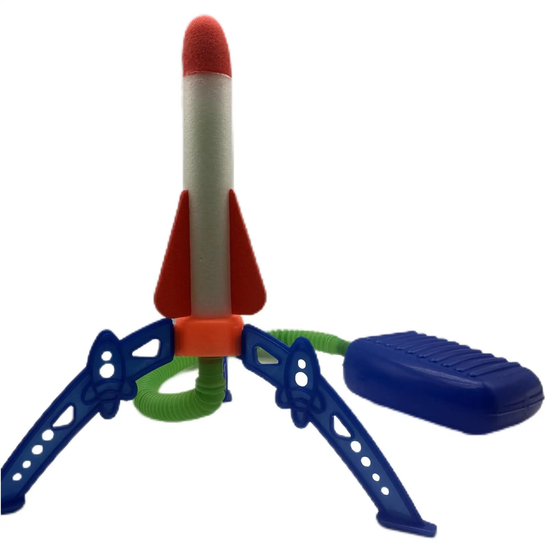 KTX-724435 Foot-Powered Air Rocket Launcher for Kids - EVA Foam Toy with Lights for Outdoor Fun