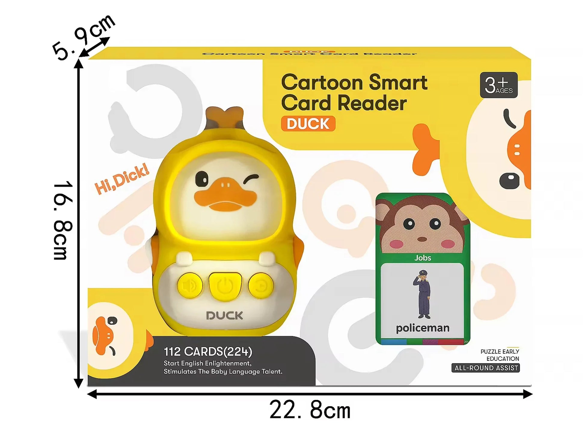 HKM-545171 Montessori Educational Talking Flash Card Learning Toy for Children
