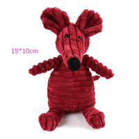 HKM-225235 Durable Animal-Shaped Chew Toy for Dogs - Squeaky Plush Training Accessory