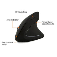 HKM-773139 Ergonomic Wireless Vertical Mouse with Adjustable DPI for Comfort and Ease of Navigation