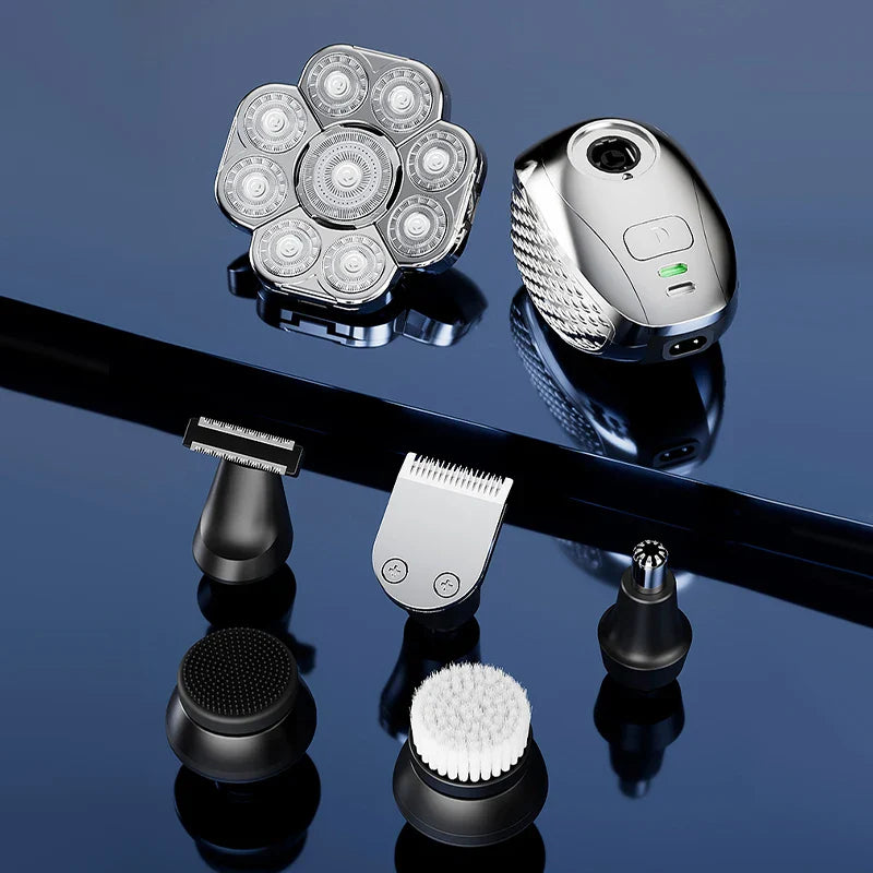 HKM-390035 Suttik LK-9300 Men's Electric Razor with 9D Floating Head and IPX6 Waterproof Design