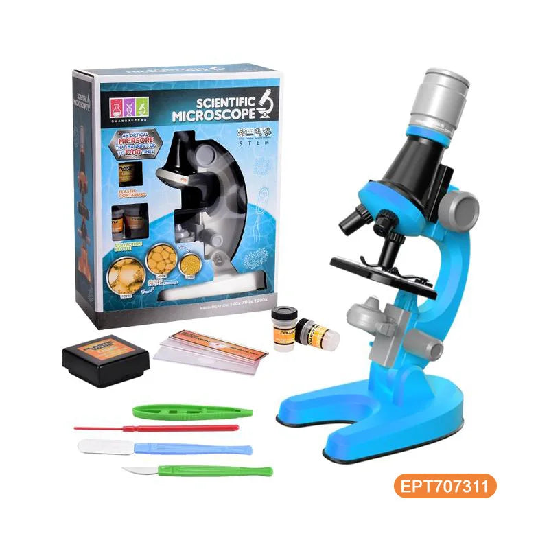 KTX-172819 Educational Microscope Set for Kids - STEM Learning Tool for Biological Science Exploration