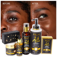 HKM-391187 Customisable 24K Gold Moisturising Face Care Set with Papaya Extract for Melasma and Dark Spot Treatment