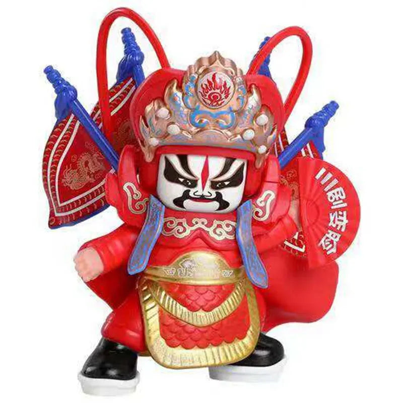 KTX-421459 Peking Opera Face-Changing Doll PVC Model Action Figure for Collectors and Play