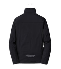 HKM-226259 Customizable Men's Winter Warm Jacket for Middle-Aged and Elderly Hooded Long and Loose Top with Velvet Addition Thickening