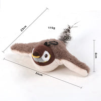 HKM-079507 Rechargeable Interactive Cat Toy with Touch Activation and Chirping Flapping Bird for Indoor Kittens