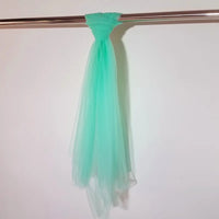 Swiss Dot Tulle Chair Sashes Organza Chair Back Bow Sheer Yarn Chair Covers for Wedding Banquet Party Event Decoration