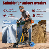 Wholesale 1200W Dual Motor Electric Scooter for Adults - 50MPH Fast Speed Off-road Foldable E Scooter with Turn Signals