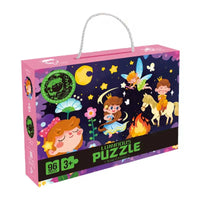 HKM-838931 Glow-in-the-Dark Children’s Puzzle Plane Educational Block Toy 26x19.5x6cm