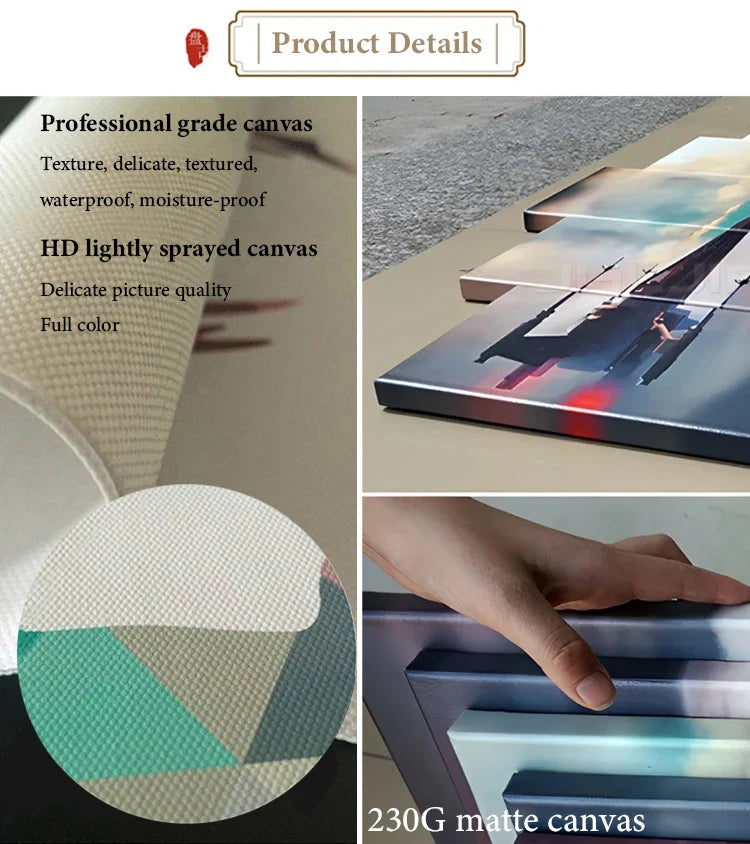 KTX-911123 Modern 5-Piece Canvas Artwork of Trees for Contemporary Home Decor