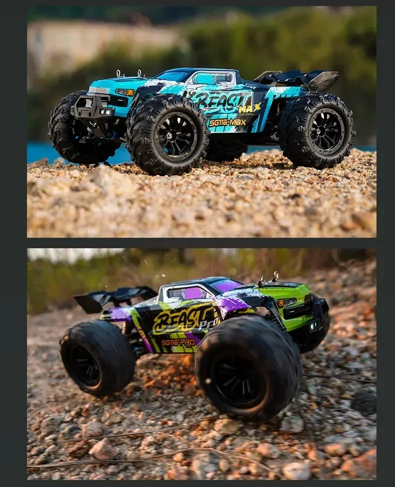 KTX-124563 SG116 Brushless RC Car 1:16 Scale 4WD High-Speed Remote Control Vehicle for Kids