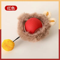 HKM-095315 Interactive Electric Rolling Ball Toy for Cats - Durable Plastic and Silicone Design