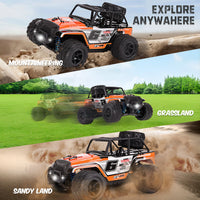 HKM-084115 1:18 Scale RC High-Speed Off-Road Buggy - 4WD Remote Control Car for Indoor and Outdoor Use