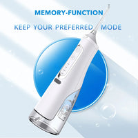 HKM-945939 Portable Electric Water Flosser with 310ml Large Tank for Effective Oral Care