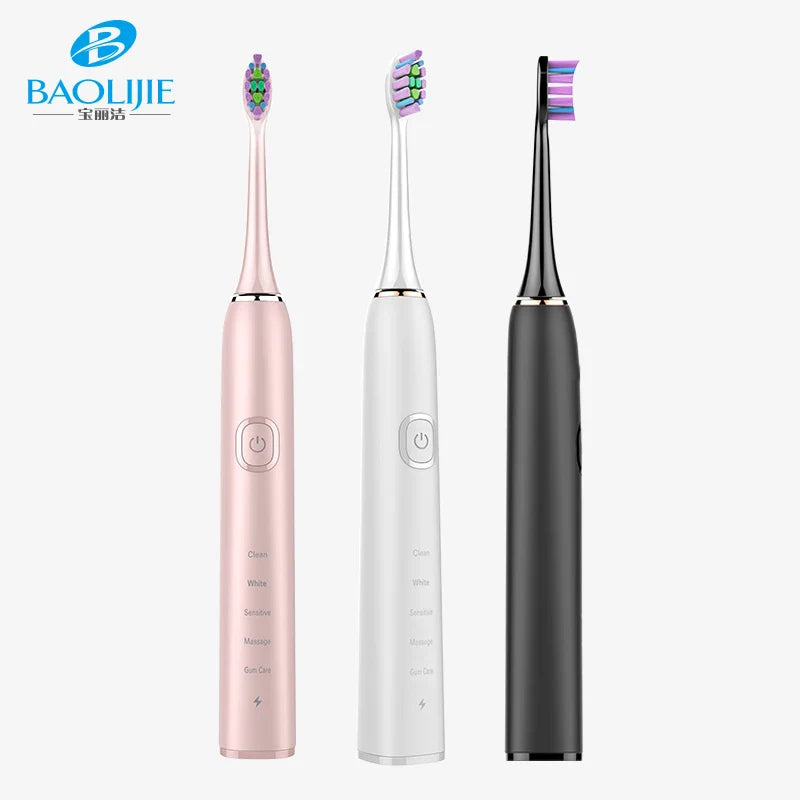 HKM-536915 Custom Shaped Type C Sonic Self-Cleaning Extra Soft Electric Toothbrush with Replacement Heads