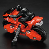 HKM-212883 2.4G Remote Control Stunt Motorcycle for Kids - 360° Rotation, Durable Red Mini Car, Indoor/Outdoor Fun