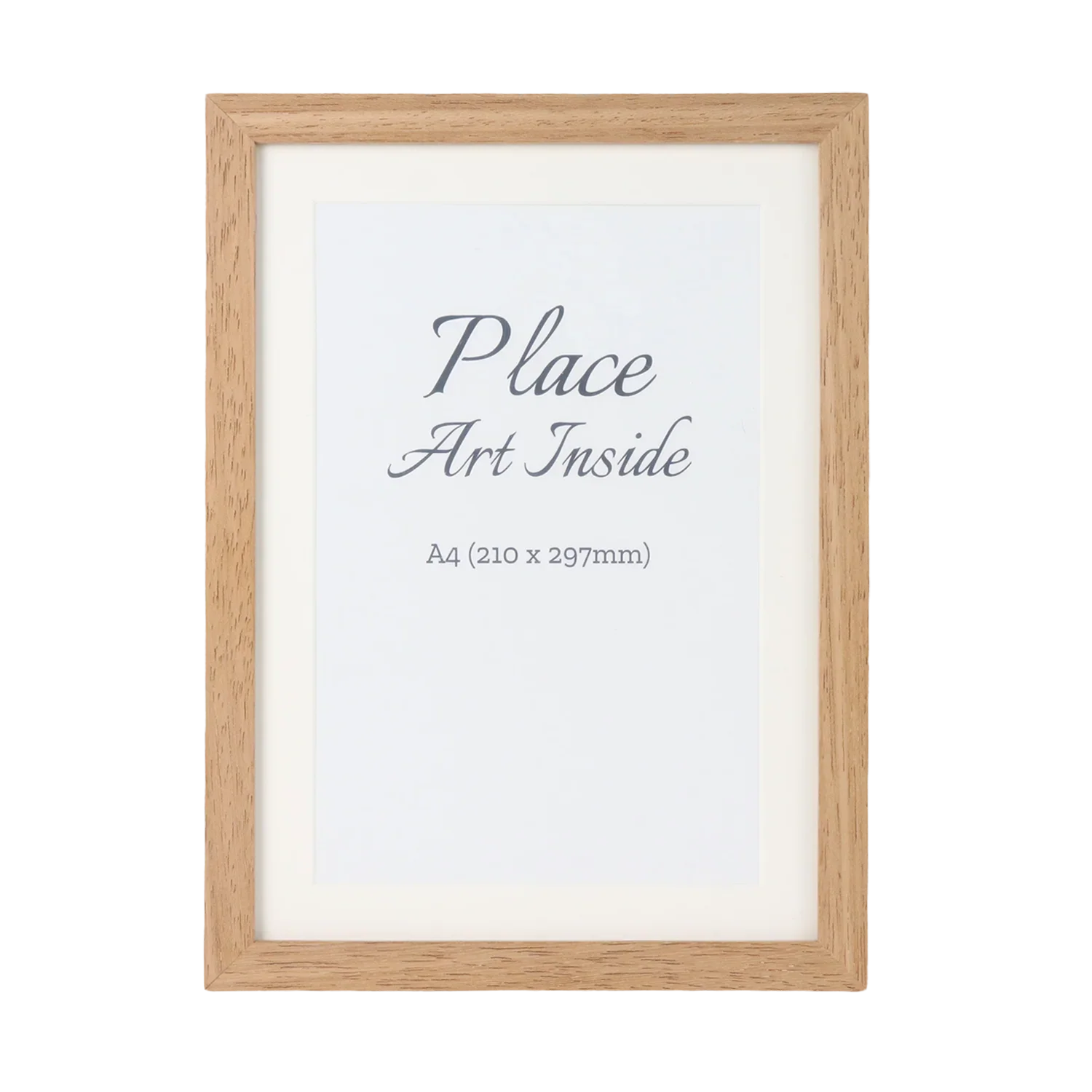 KTX-637075 Elegant Solid Hardwood Oak Photo Frame for A2, A3, A4 Prints - Wall Mount Art Decor