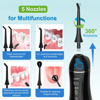 HKM-421651 Portable Oral Water Flosser with 4 Adjustable Modes for Home and Travel Use