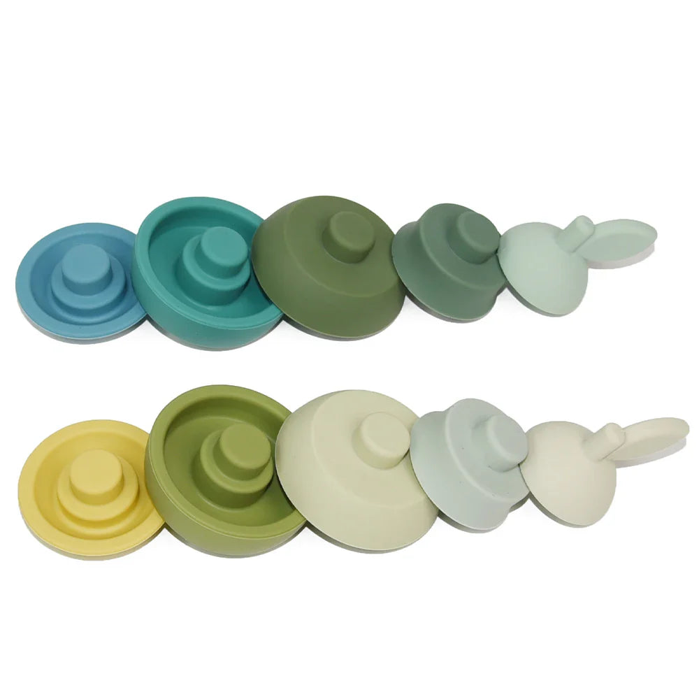 KTX-212499 Soft Baby Stacking Teething Toy and Building Block for Sensory Play