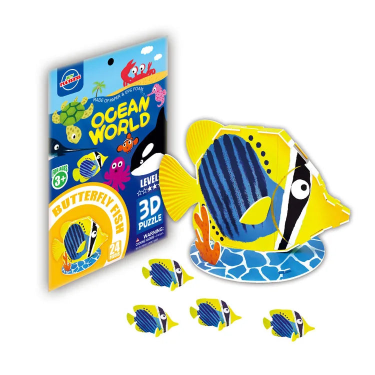 KTX-884819 3D Cardboard Animal Model Puzzle - DIY Educational Early Learning Toy for Creative Play