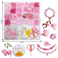 HKM-754131 DIY Jewelry Making Kit with Mixed Clay and Letter Beads for Creative Projects