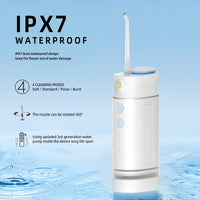 HKM-683795 Portable Mini Water Flosser for Dental Care - Efficient Household Water Jet Cleaner with Enhanced Battery Performance