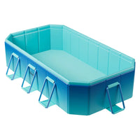 HKM-126291 Outdoor Folding Inflatable Swimming Pool for Kids and Adults - Durable PVC and PC Material