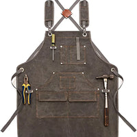 Modern Simple Thick Canvas Apron Custom logo Woodworking Electrician Gardening Work Clothes Tool Apron