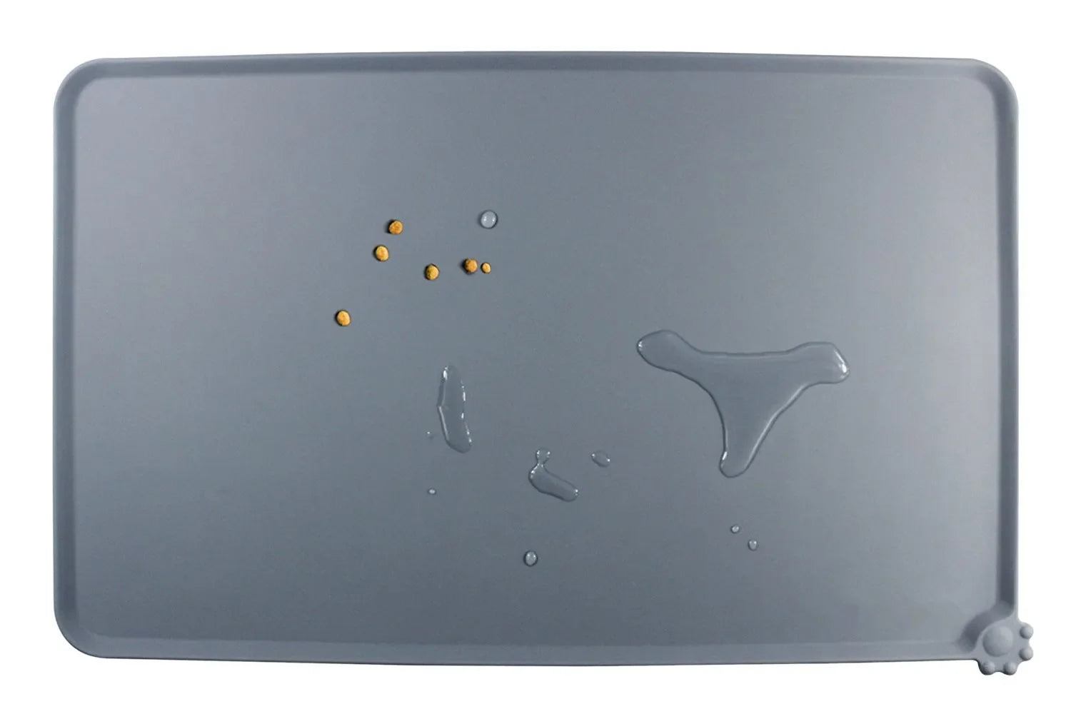 HKM-078355 Non-Slip Waterproof Silicone Pet Feeding Mat with High Lips for Dogs and Cats