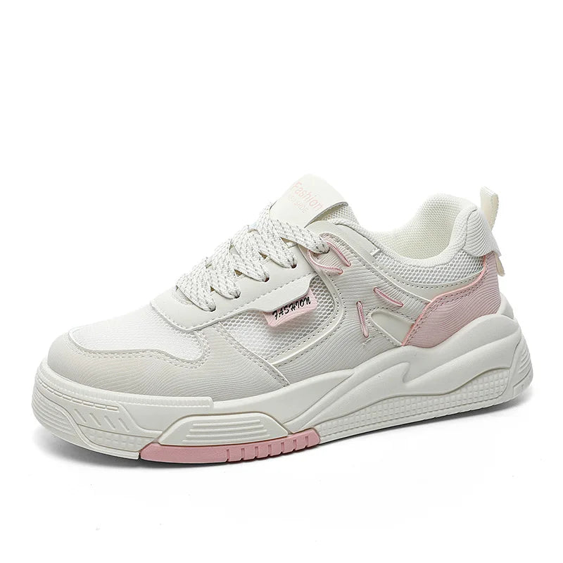 HKM-409363 RM1501-1 New Mesh Women's Board Shoes Summer Thick Sole Versatile Sports Shoes Casual Student Running Shoes