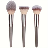 HKM-931283 Makeup Brush Set - 3 to 20 Pcs Soft Synthetic Hair Tools for Foundation, Eyeshadow, Blush, Highlighter, and Concealer