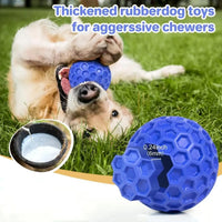 HKM-618451 Durable Interactive Waterproof Dog Chew Toy with Squeaker and Teeth Cleaning Features for Heavy Chewers