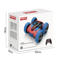 HKM-066003 1:20 Scale 2.4G Double-Sided Remote Control Stunt Car with 360° Flip & Rotate Feature for Kids