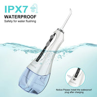 HKM-716563 Portable Wireless Water Flosser, IPX7 Waterproof Rechargeable Dental Device for Effective Oral Care