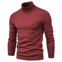 HKM-391251 Men Sweater Fall and Winter Men's Pullover Shirt New Bottoming Shirt Slim High Neck Casual Knit Sweater Thread Sweater