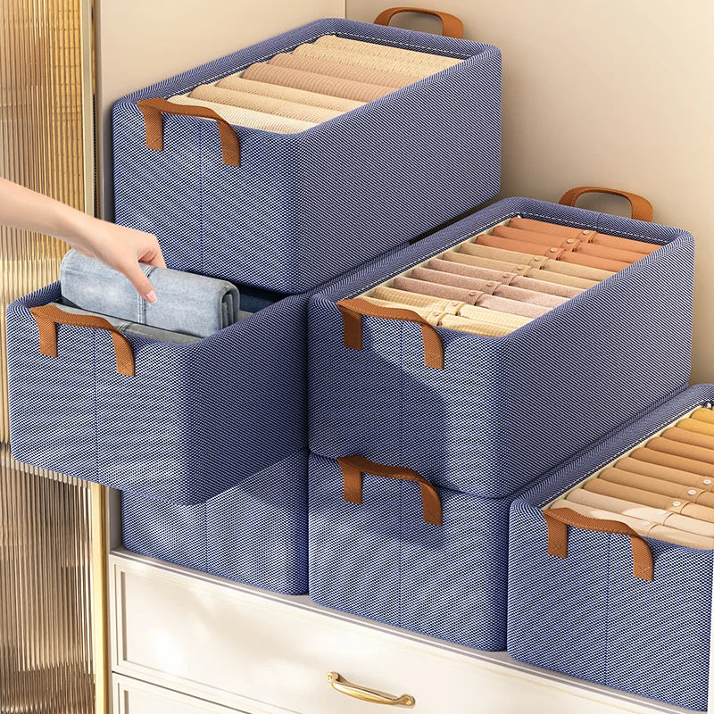 KTX-515923 Folding Storage Box Organizer for Efficient Space Management