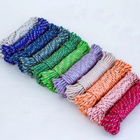 HKM-731923 6mm Durable Lightweight Braided Rope for Outdoor Camping - Eco-Friendly Polyester, Various Colours Available
