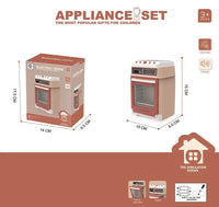 HKM-410643 Mini Electric Kitchen Appliances Toy Set for Pretend Play with Light and Sounds, Ages 2-12, EPT812597