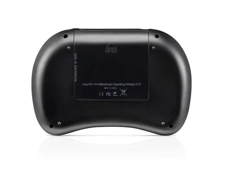 HKM-264659 Compact Wireless Keyboard with Touchpad and 2.4GHz Air Mouse Functionality