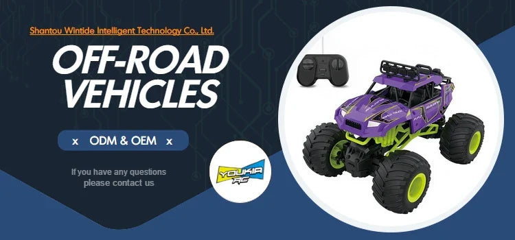 HKM-328147 1:16 Scale 4WD Electric Radio Control Off-Road Car for Kids, 2.4G Remote Control Vehicle, Indoor/Outdoor Use