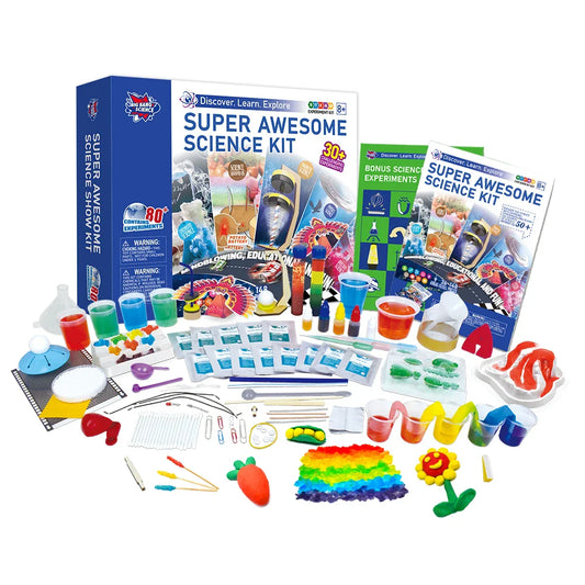KTX-467731 80+ Science Experiments STEM Kit for Kids - Engaging Chemistry Learning Tool