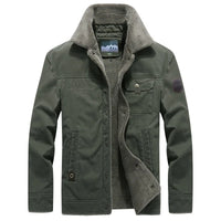 HKM-324563 Winter Cotton Clothing Men's Velvet Thickening Flip Collar Warm Jacket Loose Plus Size Cotton Jacket Men's Coats