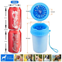 HKM-977747 Portable Automatic Dog Paw Cleaner Cup with Silicone Brush for Grooming