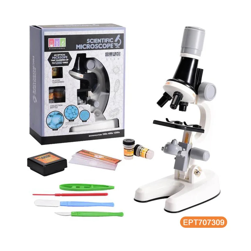 KTX-172819 Educational Microscope Set for Kids - STEM Learning Tool for Biological Science Exploration