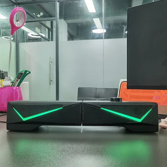 KTX-072083 Deep Bass Hi-Fi Bluetooth Speakers with RGB Lighting and Magnetic Woofer