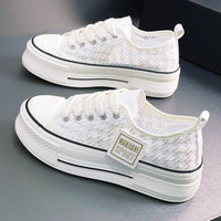 HKM-638739 XK901New Mesh Breathable Board Shoes for Women Summer Fashion Thick Sole Elevated Shoes Versatile Anti slip Sports Shoes